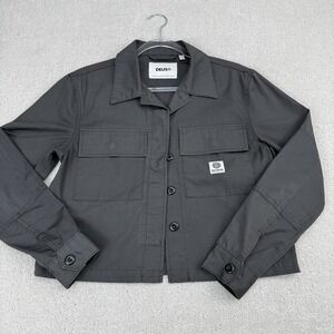 Deus Ex Machina Top Time BDU Cropped Jacket Womens XS Black Utility $129